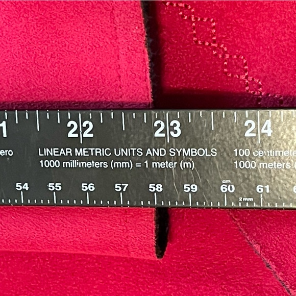 Alfred Dunner Jacket Red Faux Suede Women’s Size 14 Long Sleeve Pockets Coat - Picture 11 of 11